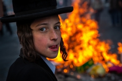 Foto: Steffen Jensen | Ultra ortodoks dreng ved demonstration i Jerusalem